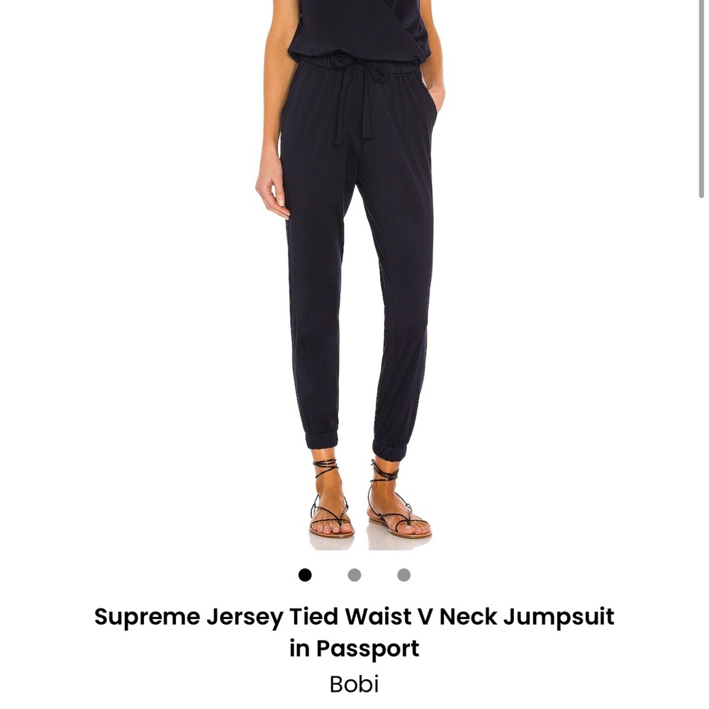 Bobi Black Jersey Slim Fit Jumpsuit